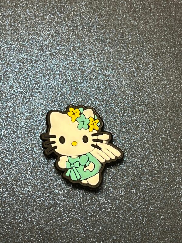 6PC Hello Kitty July 4th, Angel, Kimono, Cook, Princess, Teacher Soft PVC Shoe Croc Charms - Image 7