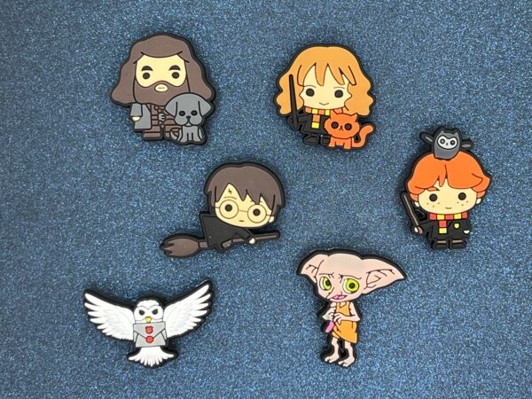 6PC Harry Potter Soft PVC Shoe Croc Charms
