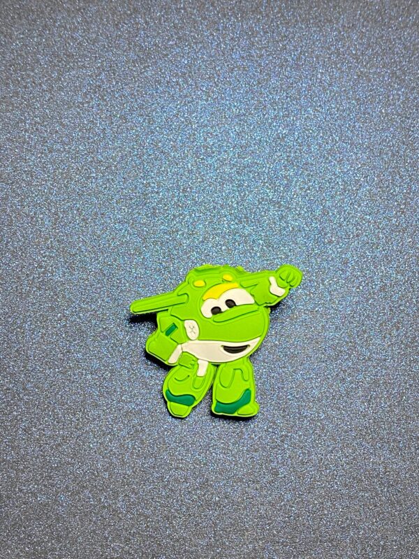 Super Wings! 6PC Soft PVC Shoe Croc Charms - Image 6