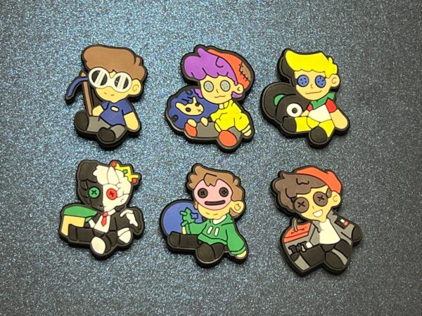 6PC Shoe Charms - Soft PVC