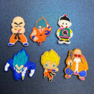 Dragon Ball 6PC Soft PVC Shoe Croc Charms Jibbitz