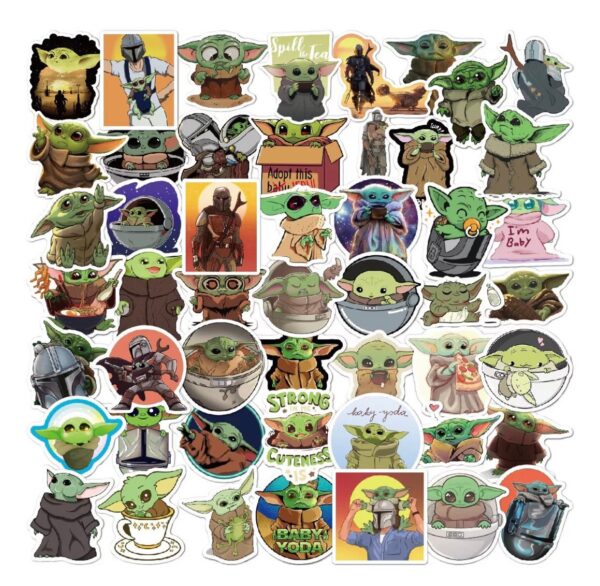 72 Count - Random Character Vinyl Stickers