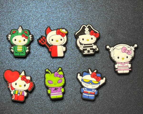 Hello Kitty 7PC Soft PVC Shoe Croc Charms