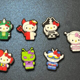 Hello Kitty 7PC Soft PVC Shoe Croc Charms