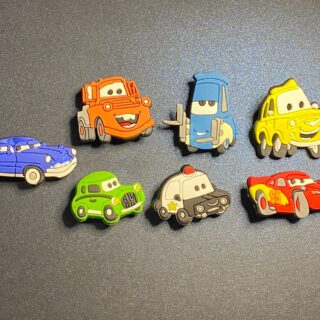 Disney Cars 7PC Shoe Charms - Soft PVC Animation