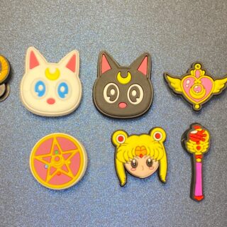 Sailor Moon 7PC Soft PVC Shoe Croc Charms