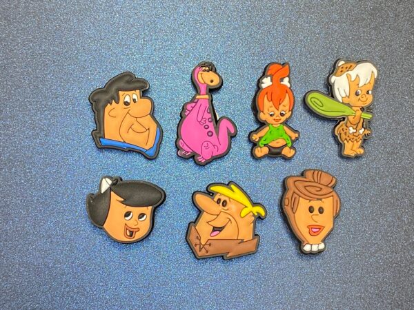 The Flintstones 7PC Soft PVC Shoe Croc Charms