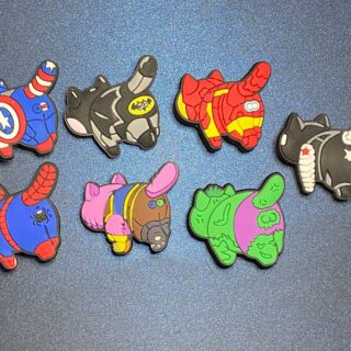 Marvel Avenger Cats 7PC Soft PVC Shoe Croc Charms