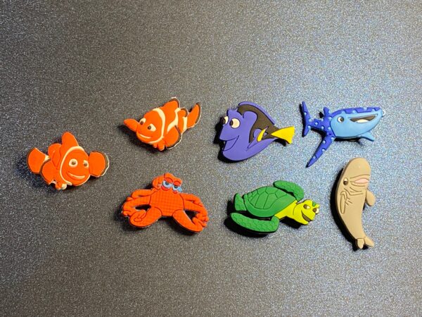 7PC Finding Nemo Shoe Charms - Soft PVC