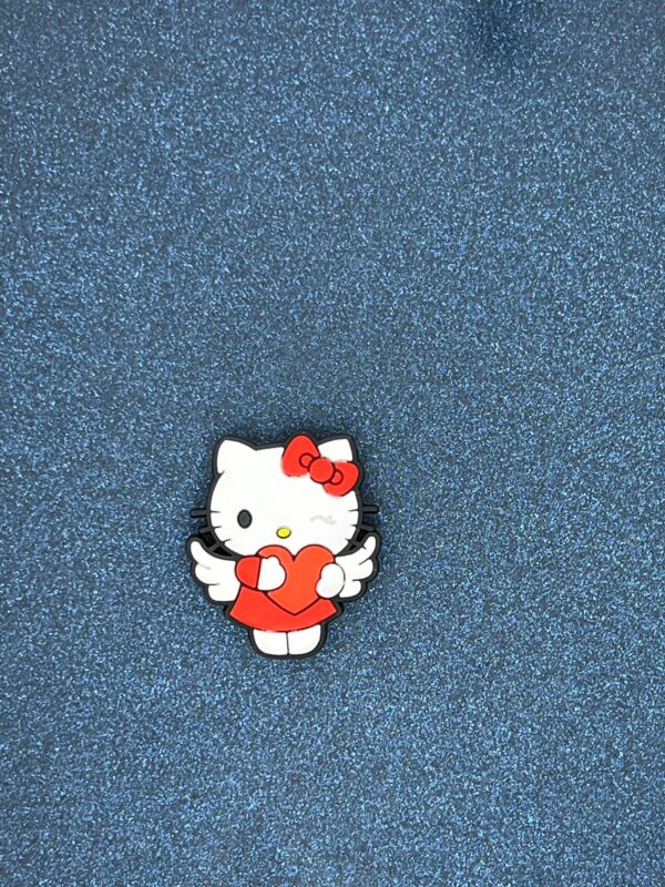 Hello Kitty Heart Valentine 8PC Soft PVC Shoe Croc Charms - Image 2