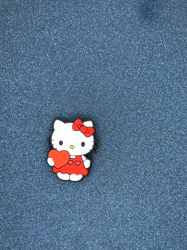 Hello Kitty Heart Valentine 8PC Soft PVC Shoe Croc Charms - Image 5