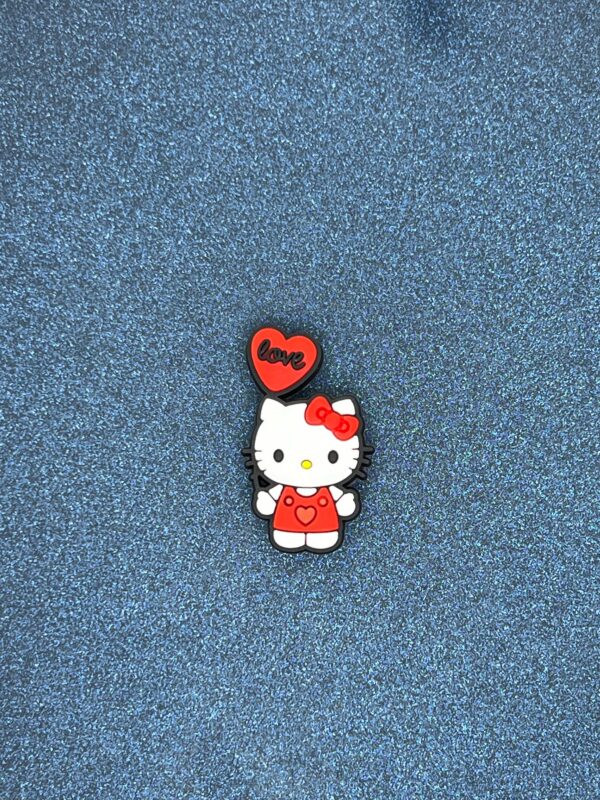 Hello Kitty Heart Valentine 8PC Soft PVC Shoe Croc Charms - Image 8