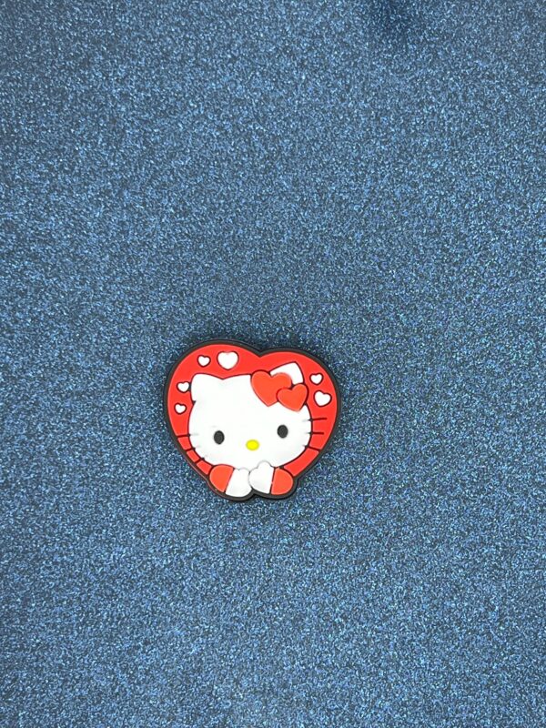 Hello Kitty Heart Valentine 8PC Soft PVC Shoe Croc Charms - Image 9