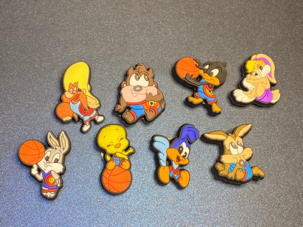 Tiny Toons 8PC Soft PVC Shoe Croc Charms