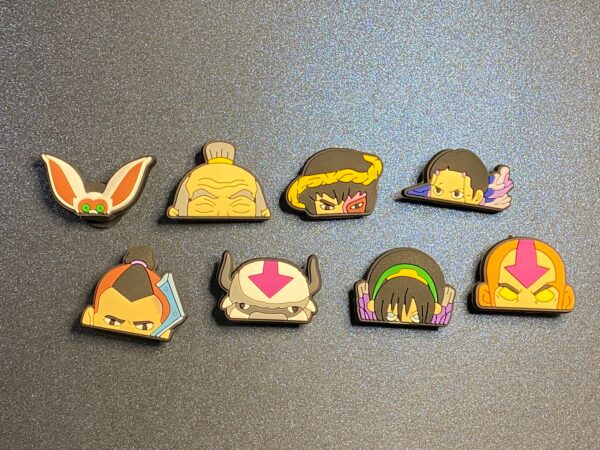 Avatar The Last Airbender 8 PC Soft PVC Shoe  Croc Charms