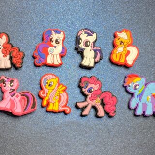 My Little Pony 8PC Soft PVC Shoe Croc Charms