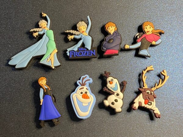 Frozen 8PC Soft PVC Shoe Croc Charms Elsa Anna Olaf