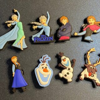 Frozen 8PC Soft PVC Shoe Croc Charms Elsa Anna Olaf