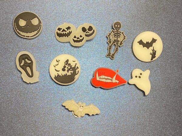 Halloween Theme 9PC Soft PVC Shoe Croc Charms Jibbitz