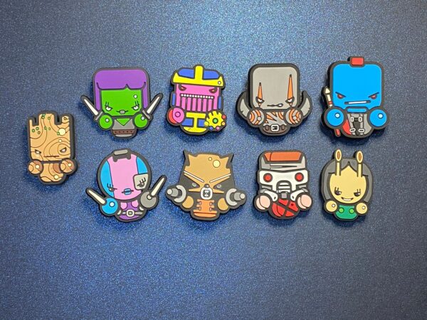 Marvel Guardians of Galaxy - 9PC Soft PVC Shoe Charms Jibbitz