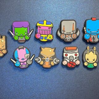 Marvel Guardians of Galaxy - 9PC Soft PVC Shoe Charms Jibbitz