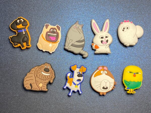 Life of Pets - 9PC Soft PVC Shoe Croc Charms