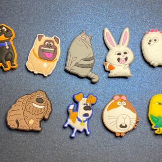 Life of Pets - 9PC Soft PVC Shoe Croc Charms