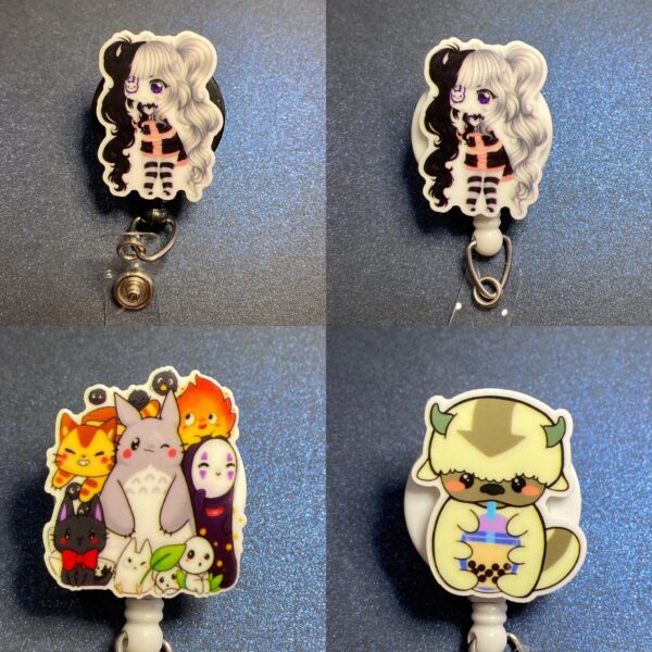 Anime Character - alligator clip - badge reel - Image 2