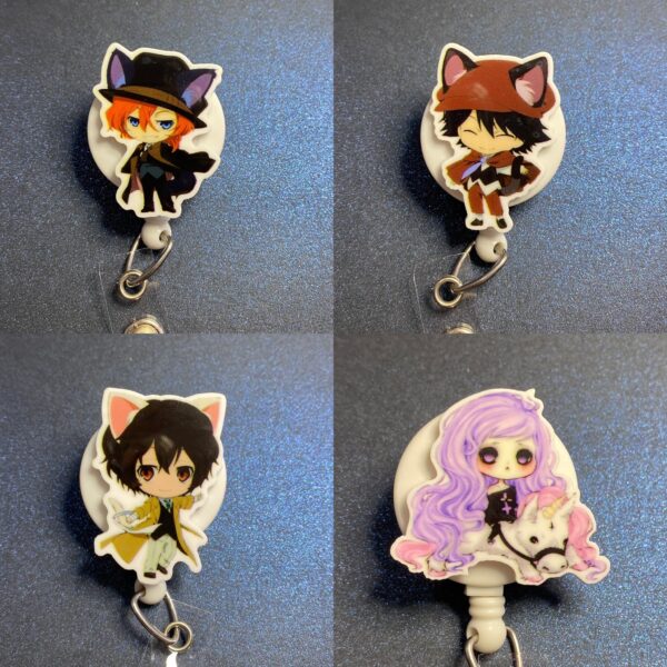 Anime Character - alligator clip - badge reel - Image 3