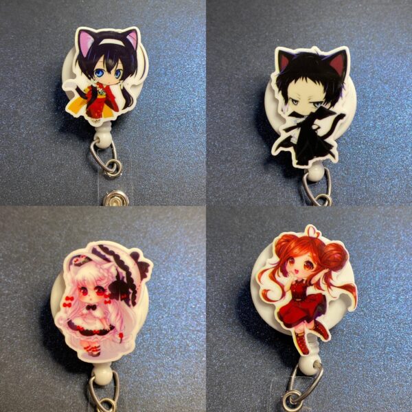 Anime Character - alligator clip - badge reel - Image 4