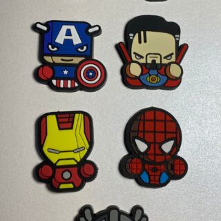 Avengers inspired characters- alligator clip - badge reel