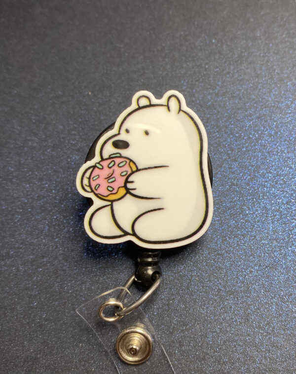 Bear characters- alligator clip - badge reel - Image 8