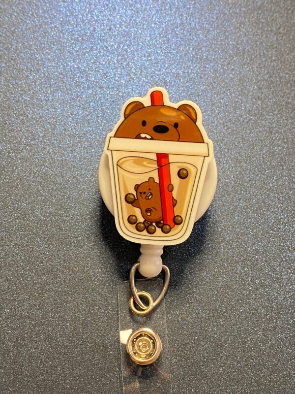 Bear characters- alligator clip - badge reel - Image 9