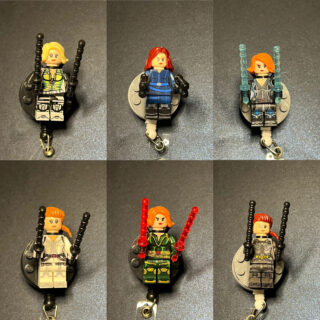Black Widow inspired Badge - alligator clip - badge reel