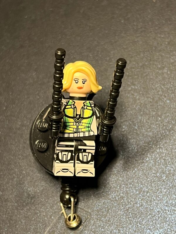 Black Widow inspired Badge - alligator clip - badge reel - Image 2