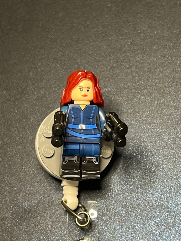 Black Widow inspired Badge - alligator clip - badge reel - Image 3