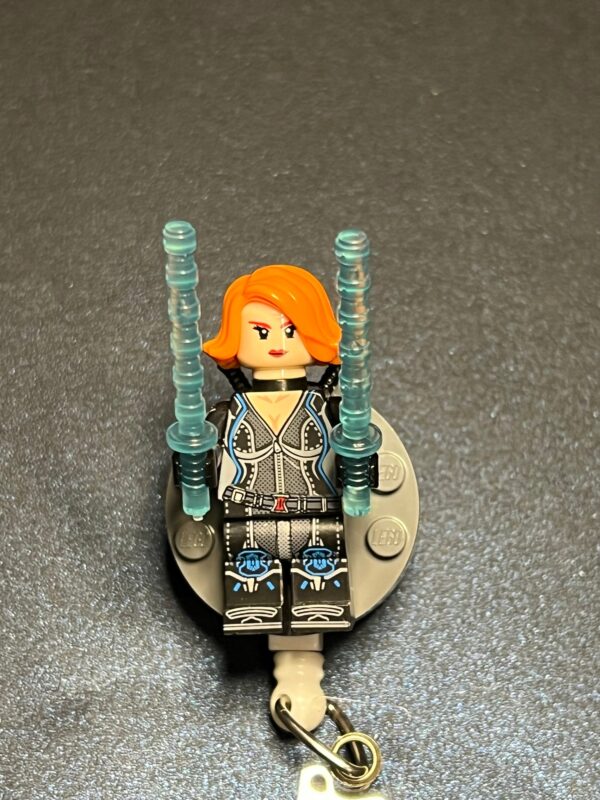 Black Widow inspired Badge - alligator clip - badge reel - Image 4