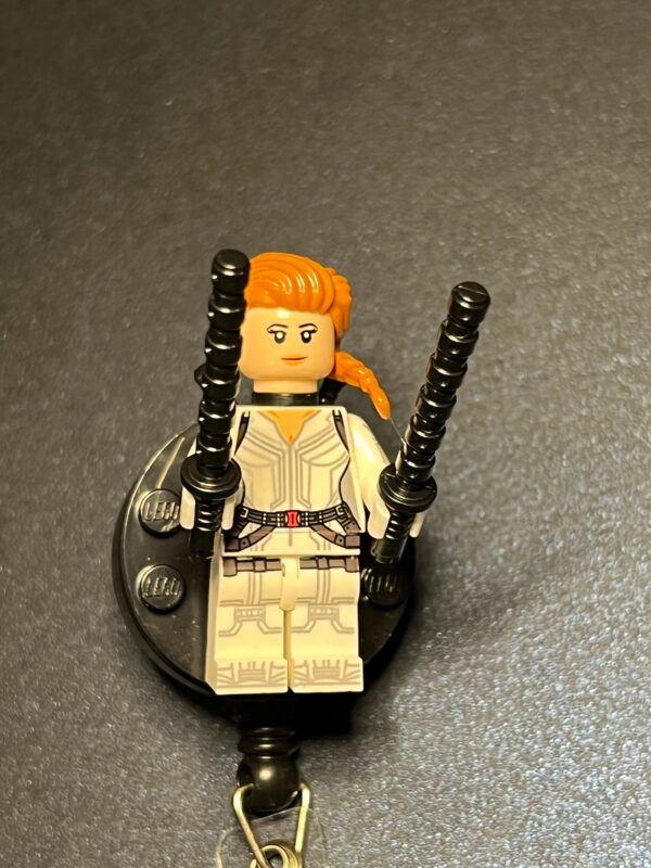 Black Widow inspired Badge - alligator clip - badge reel - Image 5
