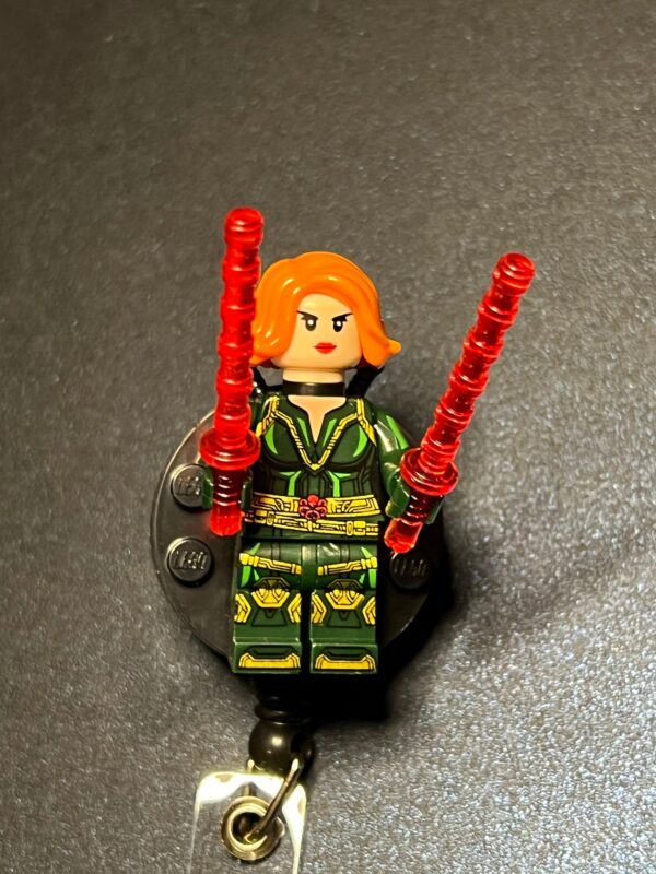 Black Widow inspired Badge - alligator clip - badge reel - Image 6