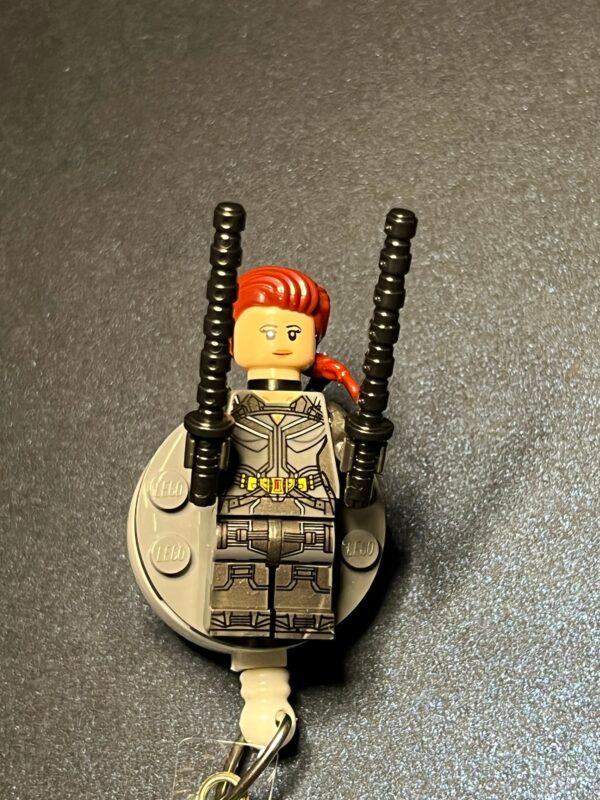 Black Widow inspired Badge - alligator clip - badge reel - Image 7