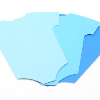 Blue Baby Onesie Cutout 5" x 4"