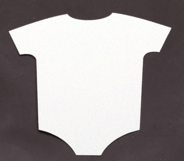 Blue & Glitter White Baby Onesie cutout 5" x 4" - Image 5
