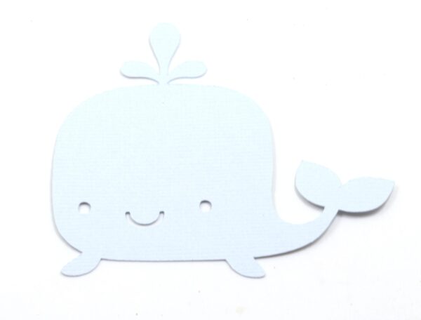 Blue Paper Whale Cutout - 15 count - Image 2