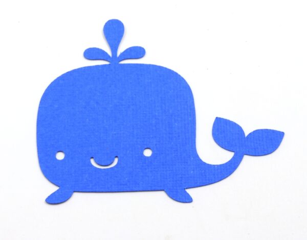 Blue Paper Whale Cutout - 15 count - Image 4