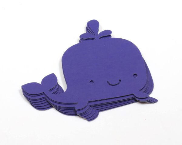 Blue Paper Whale Cutout - 30 count - Image 4