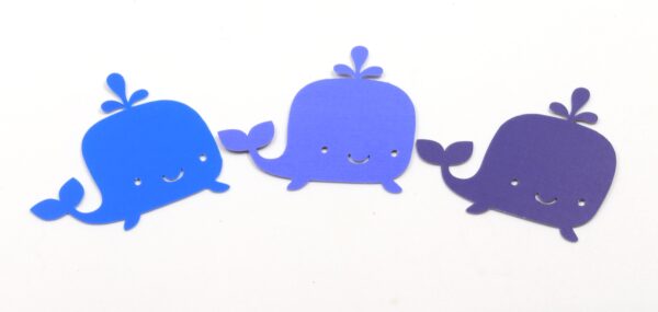 Blue Paper Whale Cutout - 30 count - Image 5