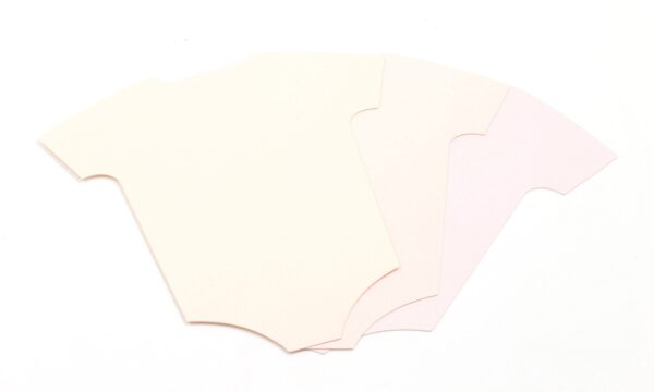 Blush Baby Onesie cutout 5" x 4"