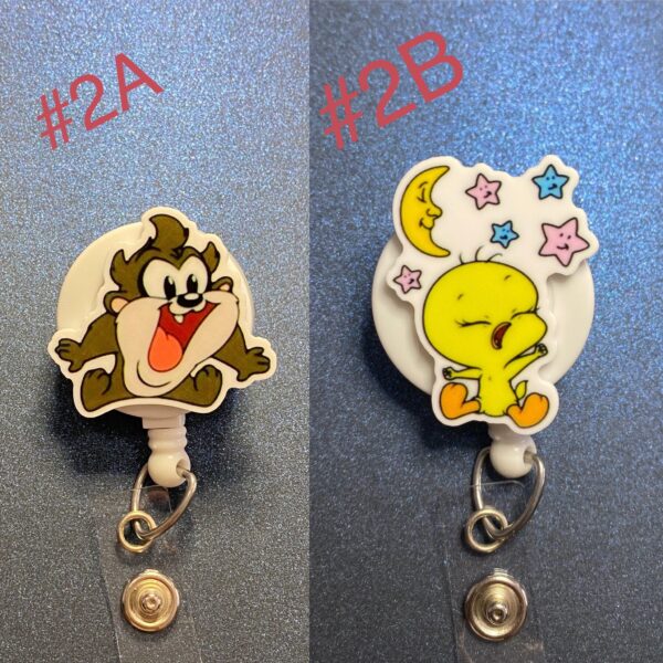 Cartoon Characters - alligator clip - badge reel - Image 3