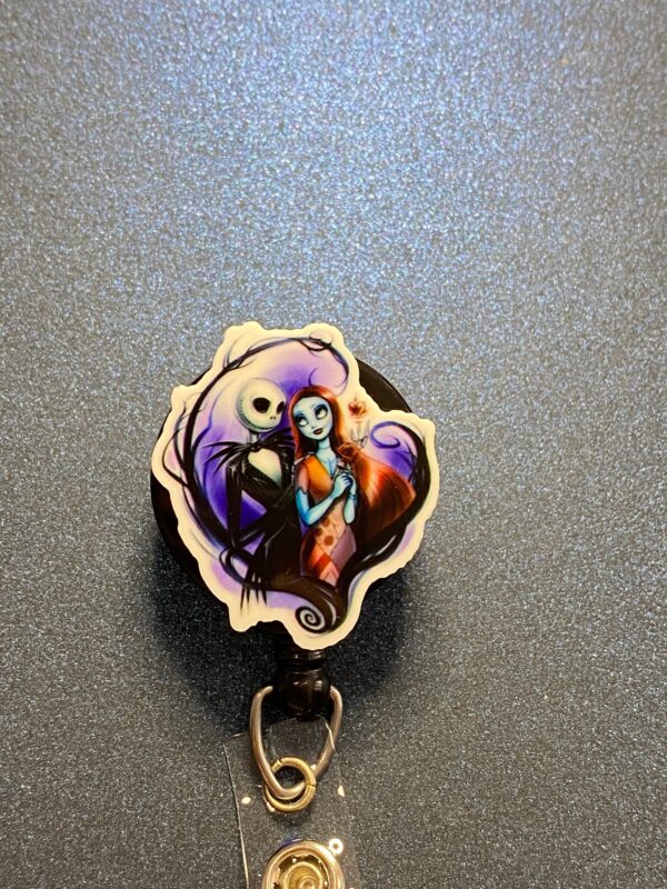 Nightmare Before Christmas Character - Alligator clip - Badge reel