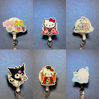 Character - alligator clip - badge reel